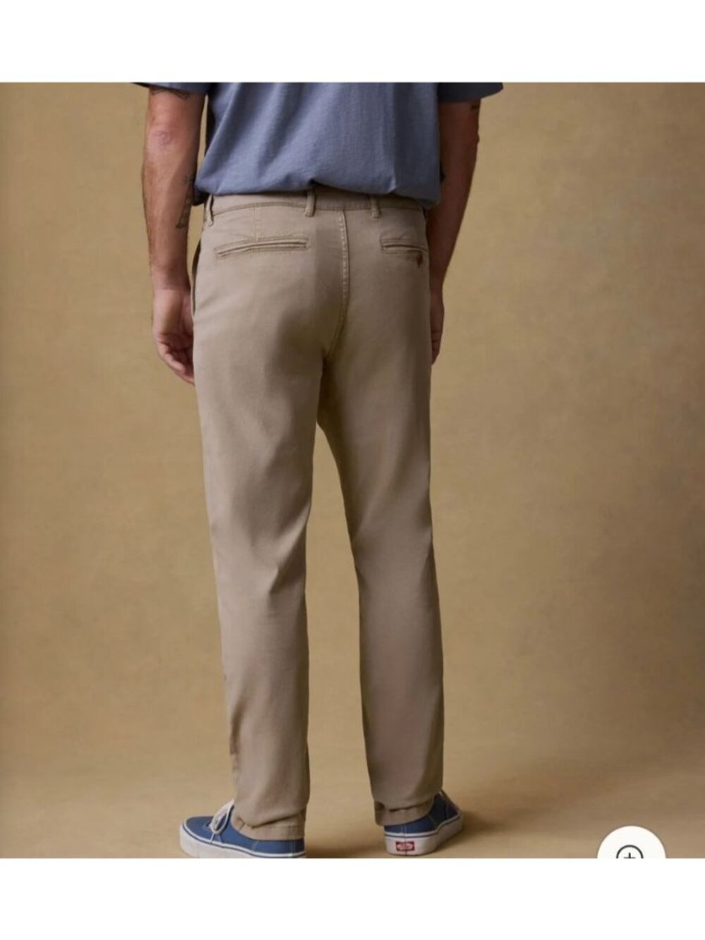 Faherty Mens Tan Chino pants Size 34 Organic Cotton blend Outdoor Gorpcore